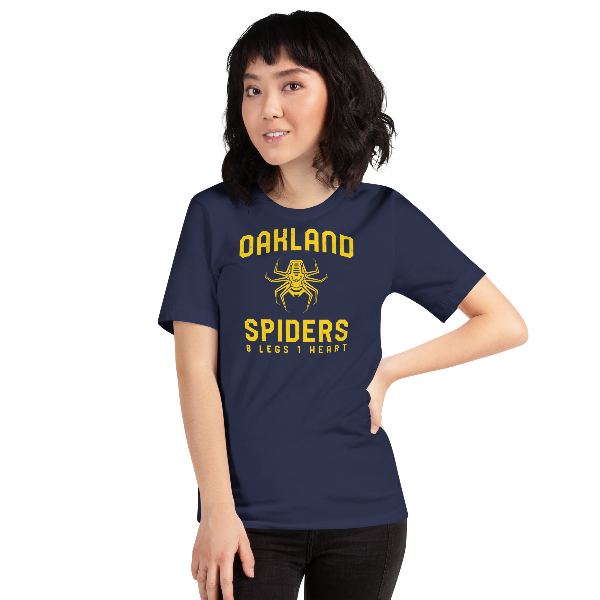Oakland Spiders Tee- Yellow Print